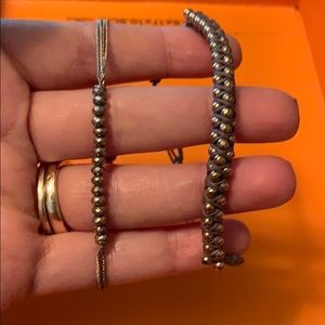 2 Stella & Dot bracelets (red & blue)